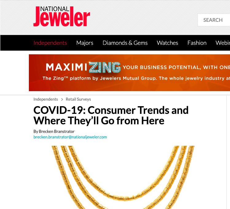 COVID-19: Consumer Trends and Where They’ll Go from Here – National Jeweler