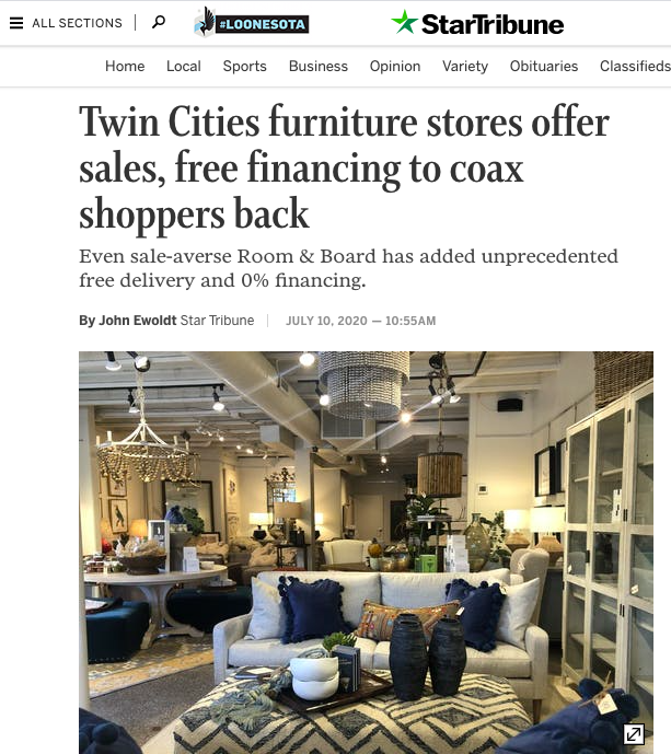 Furniture retailers coax shoppers back…  – Star Tribune