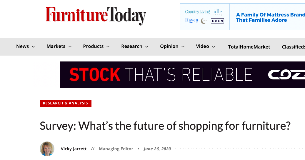 Survey: What’s the future of shopping for furniture? – Furniture Today