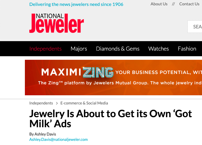 Jewelry Is About to Get its Own ‘Got Milk’ Ads – National Jeweler