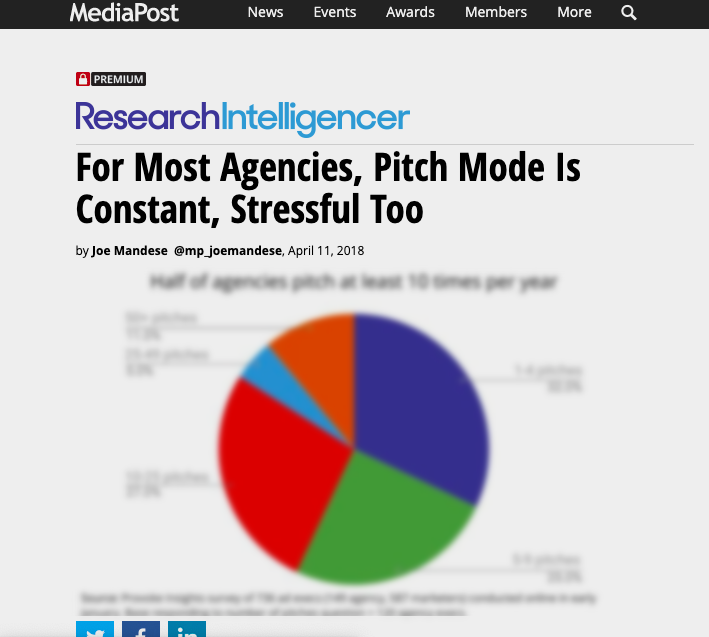 For Most Agencies, Pitch Mode Is Constant, Stressful Too – MediaPost