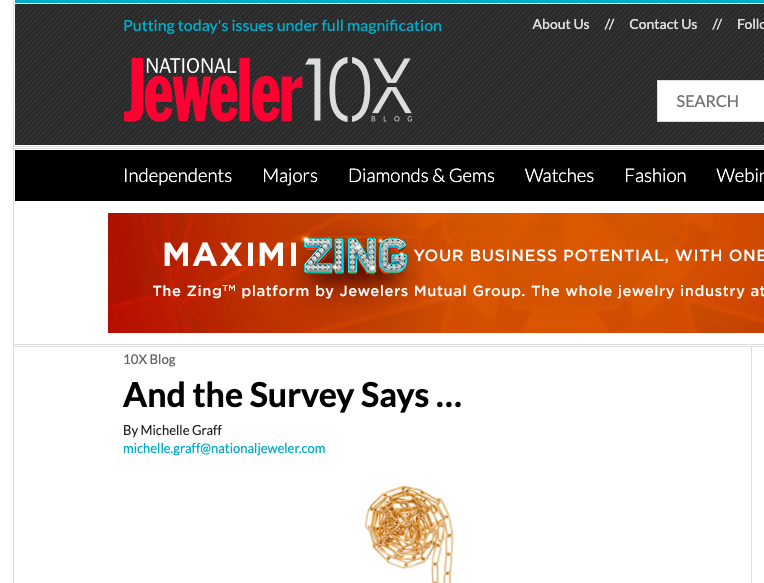 And the Survey Says… – National Jeweler