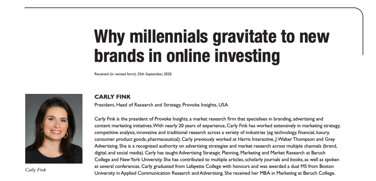 Why Millennials Gravitate to New Brands in Online Investing