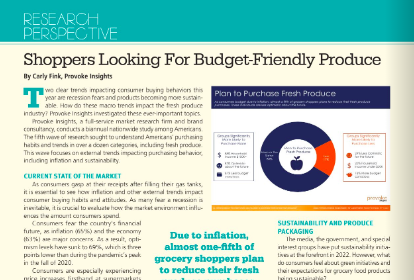 Shoppers Looking for Budget-Friendly Produce – Produce Business