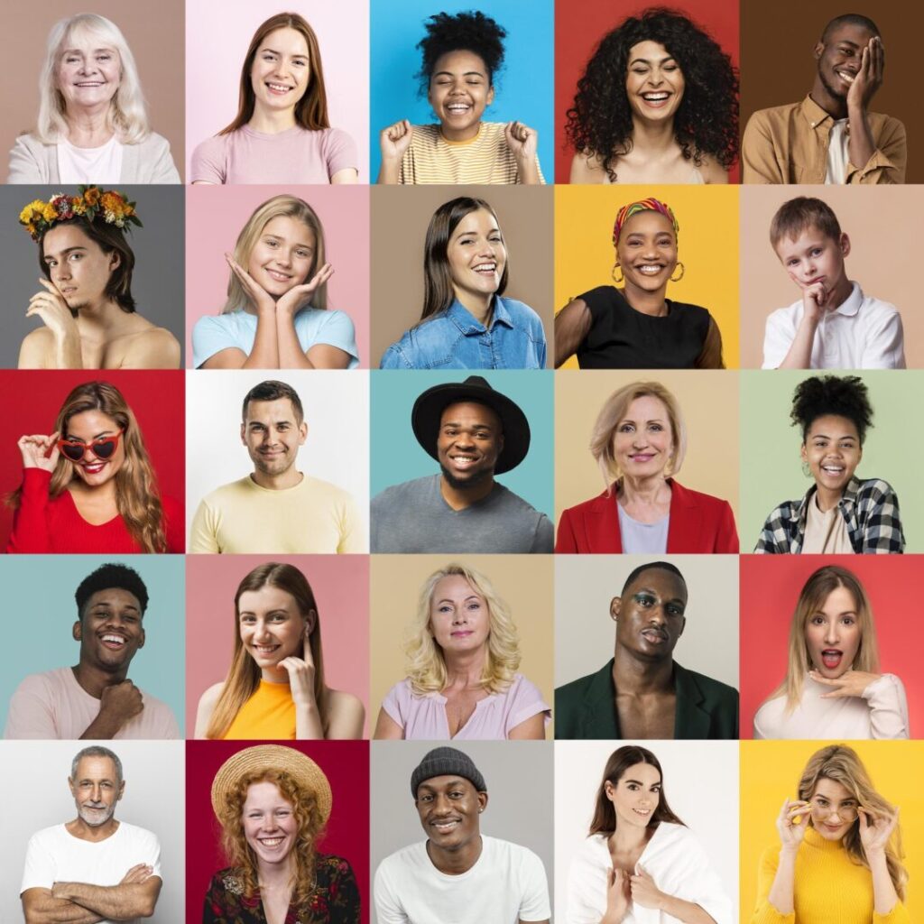 diverse individuals representing different audience segments
